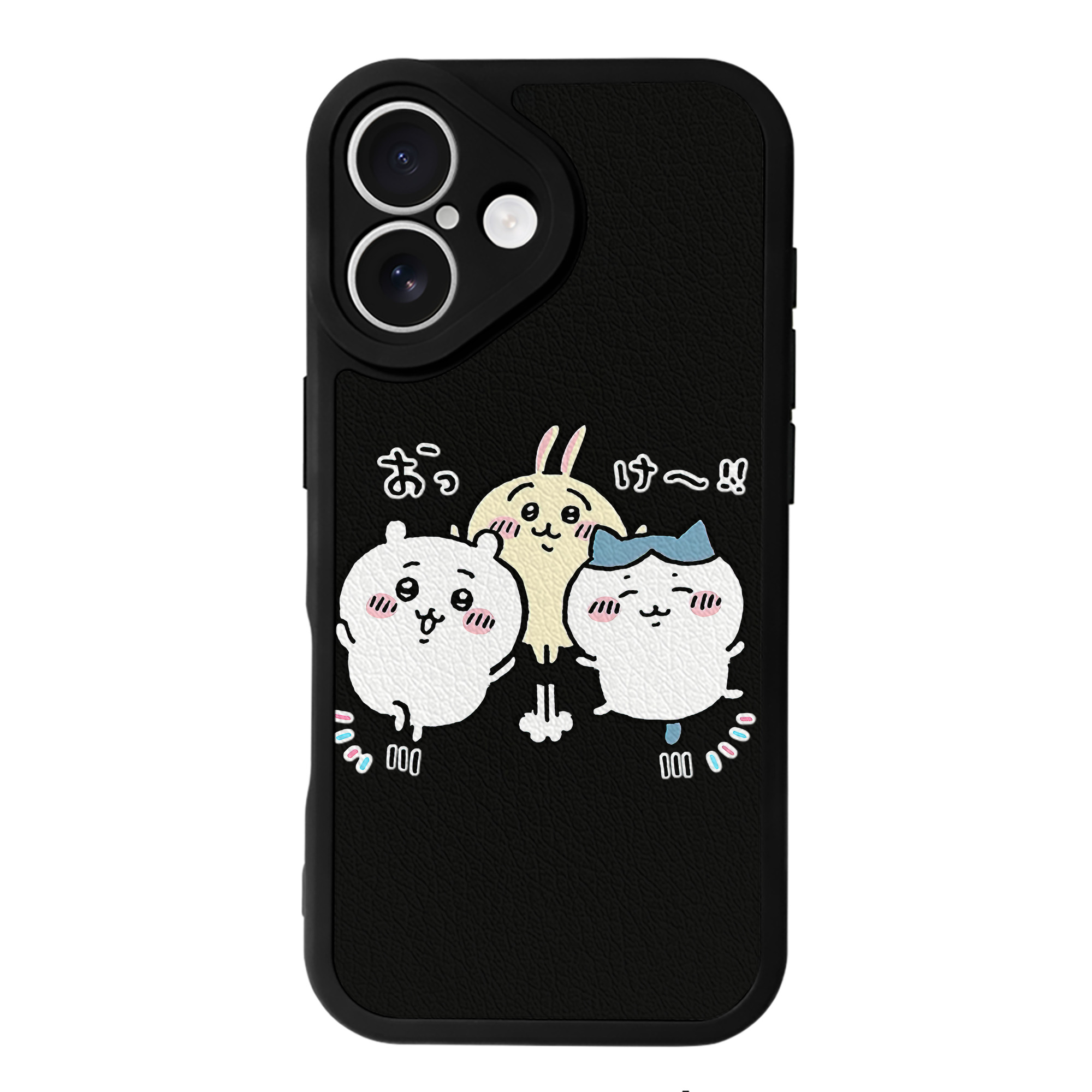 （画像用） ちいかわ ちいかわ Chii-kawa chiikawa 【iPhone 16シリーズ対応】シリコンスマホケース（レザー調） 材質：シリコン